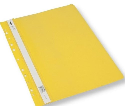 Skoroszyt A4 z perforacją żółty (20szt)