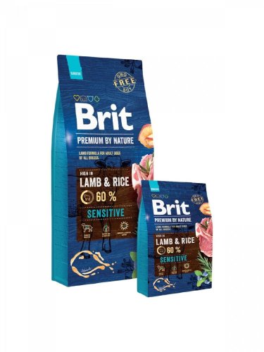 BRIT PREMIUM BY NATURE Sensitive Lamb & Rice 3kg