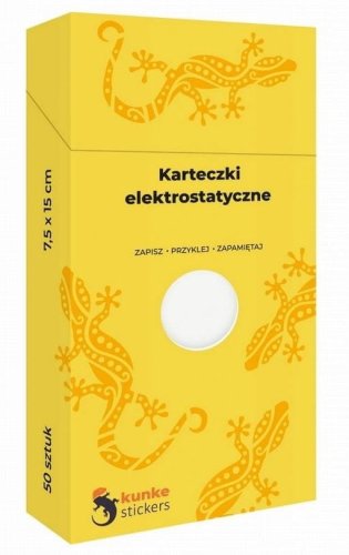 Karteczki elektrostatyczne 50szt. białe