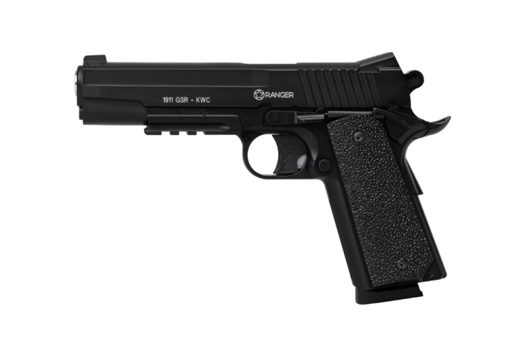 Wiatrówka pistolet RANGER 1911 GSR KWC kal. 4,5 BBs 20 strz. METAL SLIDE CO2 (AAKCMD421AZB)