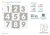 Mata biało-szara z 9 Puzzli dla dzieci 10m+ Wyjmowane cyfry litery + Pianka EVA + Powłoka antybakteryjna Ag+