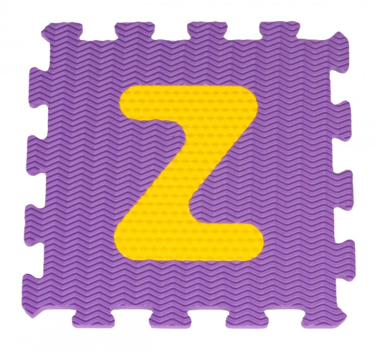 Mata Sensoryczna z 26 Puzzli Alfabet dla dzieci 10m+ Wyjmowane litery + Pianka EVA + Różne faktury
