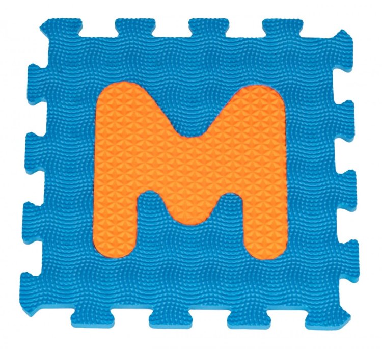 Mata Sensoryczna z 26 Puzzli Alfabet dla dzieci 10m+ Wyjmowane litery + Pianka EVA + Różne faktury