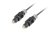 Kabel Lanberg CA-TOSL-10CC-0030-BK (Toslink M - Toslink M; 3m; kolor czarny)