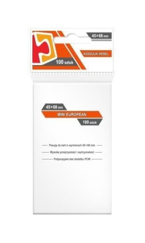Koszulki Mini European 44x68 (100szt) REBEL