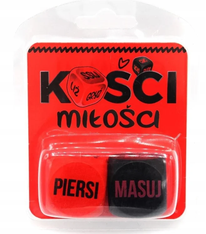 Kości Miłości (czerwono-czarne)