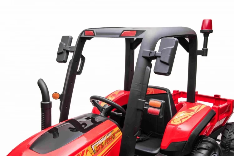 Traktor BLAST Z Przyczepką Czerwony