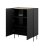 Regał 2D2SZ ONDA 98x45x127 czarny