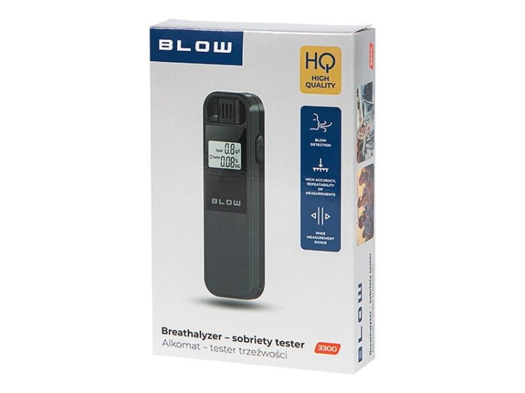 BLOW ALKOMAT-TESTER TRZEŹWOŚCI BLOW 3300 BLACK
