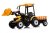 Pojazd MEGA Traktor D68 Z Przyczepką Żółty