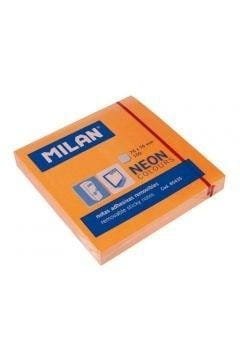 Karteczki samoprzylepne 76x76 neon.pomarańcz MILAN