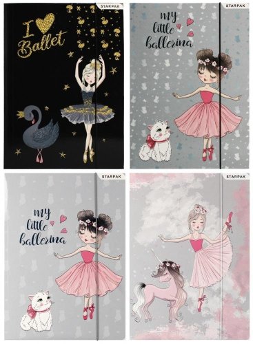 Teczka z gumką A4 Balerina