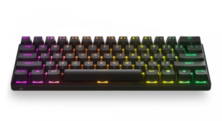 Klawiatura do gier SteelSeries Apex Pro Mini klawiatura do gier Światło LED RGB US Wireless OmniPoint Regulowany przełącznik mechaniczny Bluetooth Poł