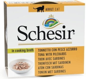 SCHESIR dla kotów Adult w Rosole Tuńczyk z Sardelami w Rosole 70g