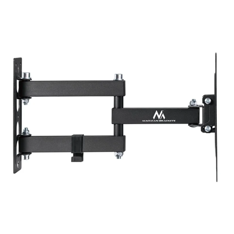 MACLEAN UCHWYT DO TV LUB MONITORA, UNIWERSALNY, MAX VESA 200X200, 23-43", 30KG, CZARNY MC-700N