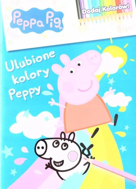 Dodaj kolorów Świnka Peppa. Ulubione kolory Peppy
