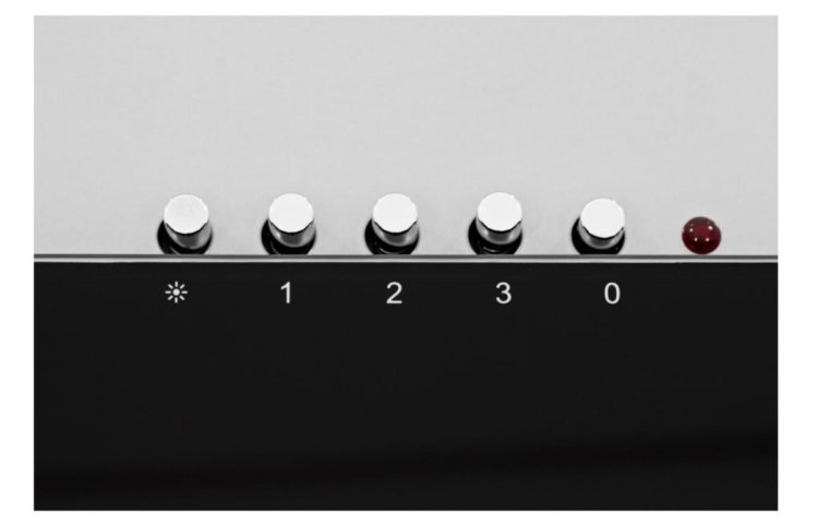 Okap kominowy AKPO WK-4 NERO ECO 60 SZARY / CZARNA SZYBA (320 m3/h; szer. 60cm; czarny, szary)