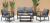 Meble Ogrodowe Aluminiowe Sofa + Dwa Fotele + Stolik