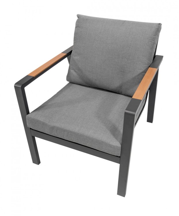 Meble Ogrodowe Aluminiowe Sofa + Dwa Fotele + Stolik