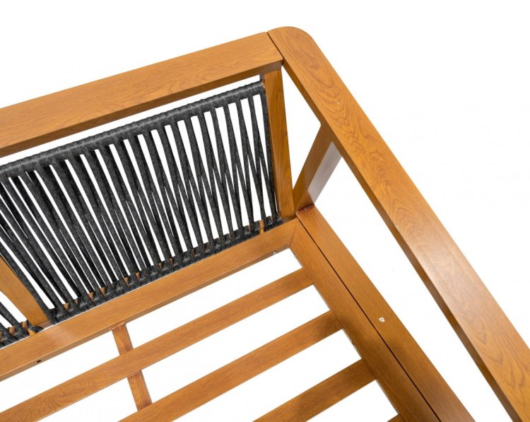 Meble Ogrodowe Aluminiowe Dwie Sofy + Fotel + Stolik