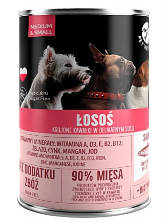 PetRepublic puszka dla psa z łososiem 400 g