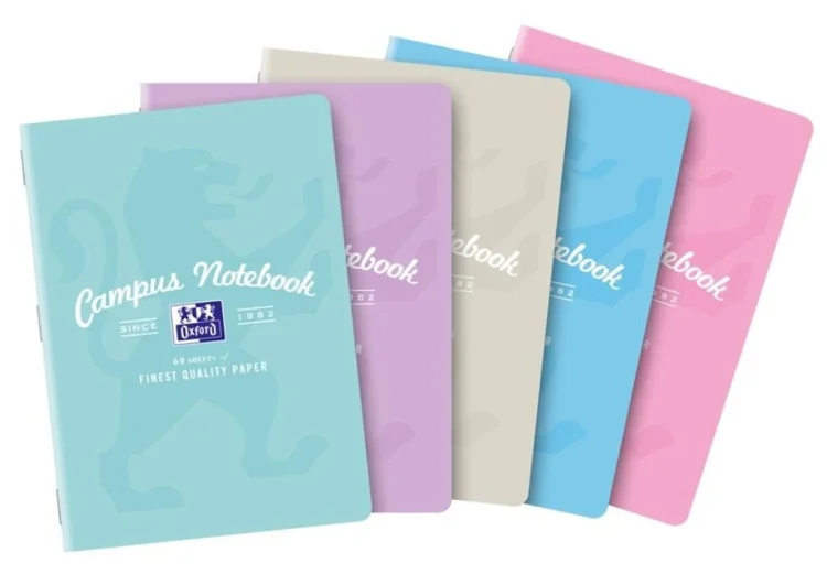 Zeszyt A5/60K kratka Campus Pastel (5szt) OXFORD