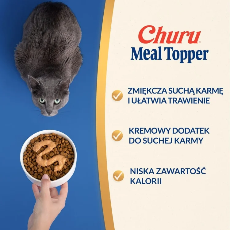 INABA MEAL TOPPER Tuńczyk z łososiem - kot 4x14g
