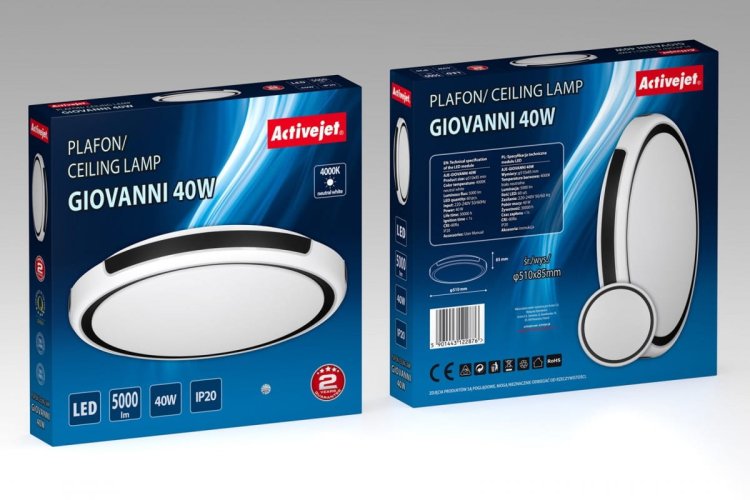 Plafon LED Activejet AJE-GIOVANNI 40W