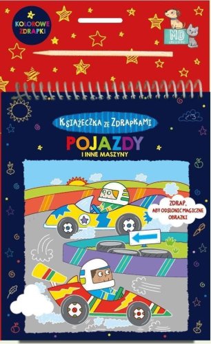 Książeczka ze zdrapkami - pojazdy i inne maszyny