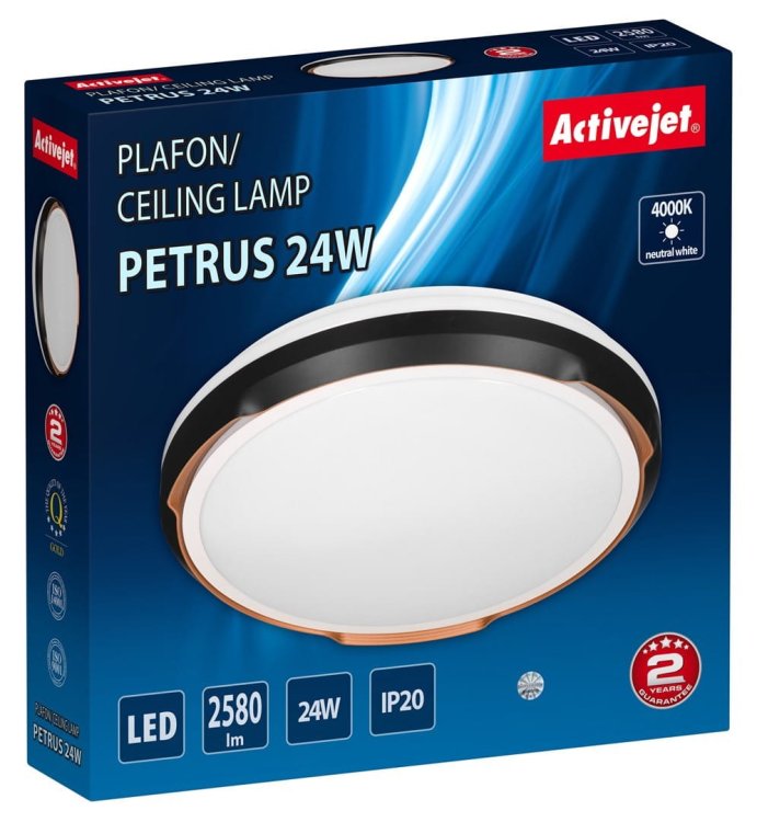 Plafon LED Activejet AJE-PETRUS 24W