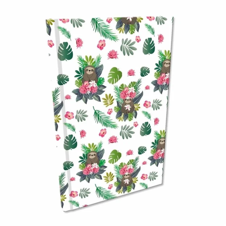 Notes A5 Soft Touch kratka 80g Leniwce girls