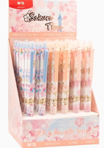 Długopis wymazywalny Sakura Time nieb (36szt) M&G