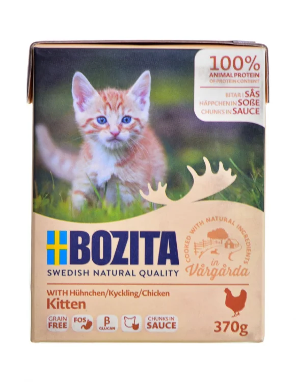 BOZITA Chunks in sauce - mokra karma dla kociąt - 370g