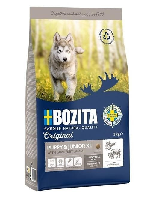 Bozita Original Puppy & Junior XL z Jagnięciną  - sucha karma dla psa - 12 kg