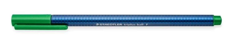Długopis triplus ball F zielony (10szt) STAEDTLER