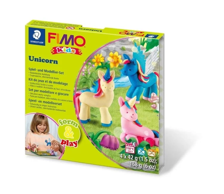 Zestaw Fimo Kids Form&Play Jednorożce 4x42g