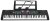 Keyboard dla dzieci 5+ Stojak na nuty Mikrofon + Kolorowe przyciski - model nr 605