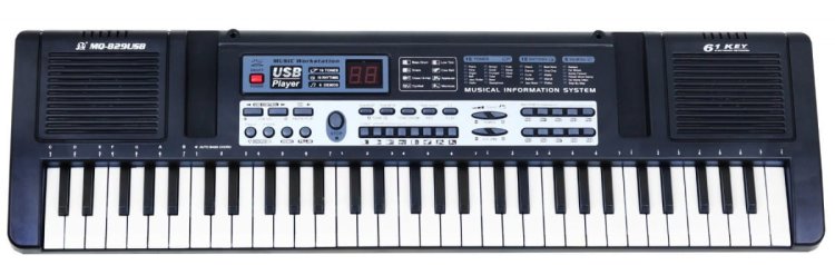 Keyboard z lekcjami dla dzieci 5+ Mikrofon + Nagrywanie USB - model nr 829