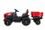 Traktor Titanium Z Przyczepą Czerwony