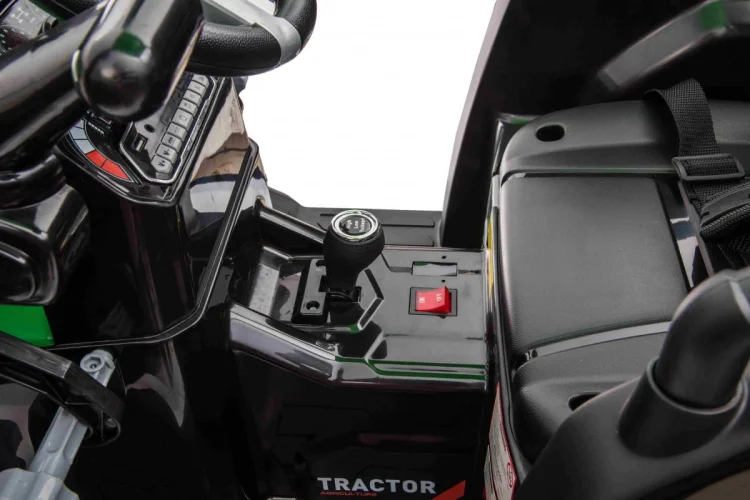 Pojazd MEGA Traktor D68 Z Przyczepką Zielony