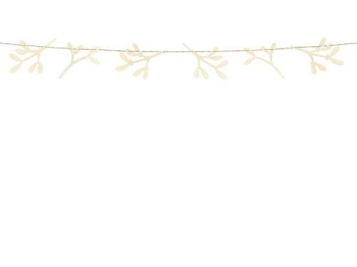 Drewniana girlanda Jemioła 127cm