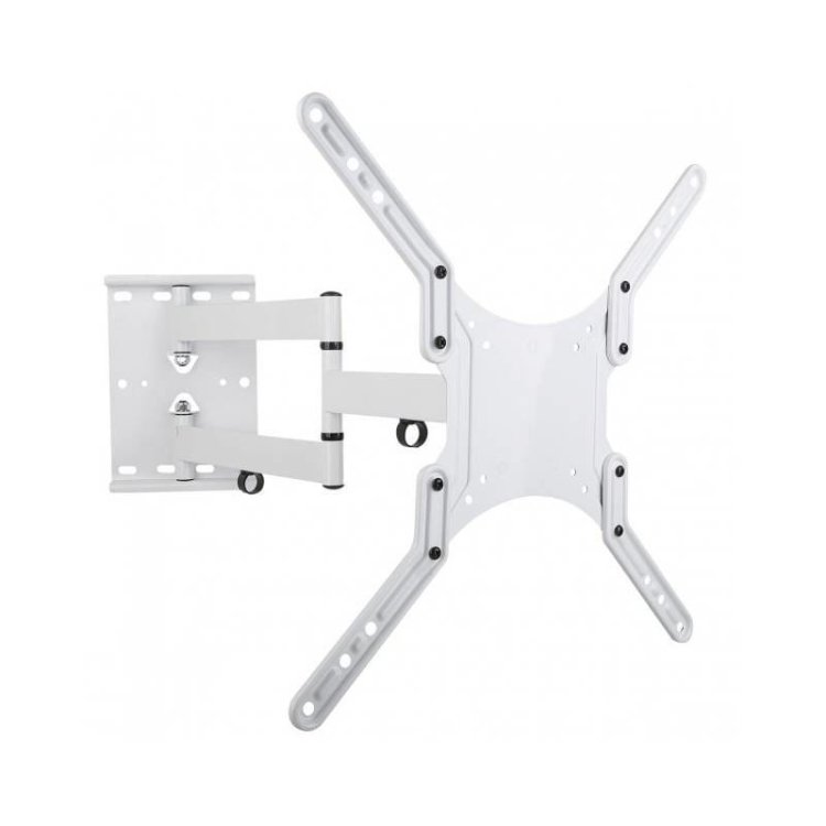 Uchwyt Ścienny TV LED/LCD 23-55 cali 45kg Obrotowy Biały
