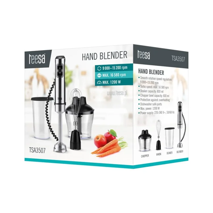 TEESA BLENDER RĘCZNY TSA3507 0.6L 1200W