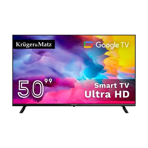 Telewizor Kruger&amp;Matz 50" UHD Google TV  DVB-T2/T/C  H.265  HEVC