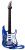 Gitara z akcesoriami dla dzieci 6+ Niebieski zestaw muzyczny Wzmacniacz  + Mikrofon