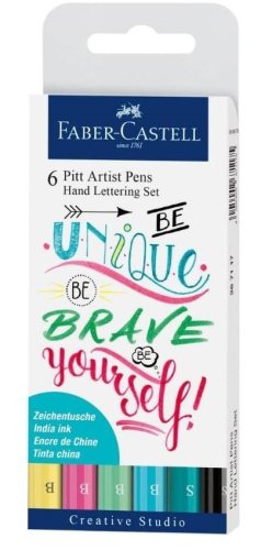 Zestaw pisaków Pitt Artist Pen handlettering 6szt