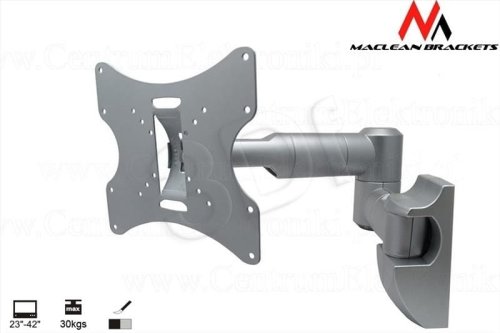 Uchwyt ścienny do monitora Maclean MC-503S (Obrotowy, ścienne, Uchylny; 23" - 42"; max. 30kg)