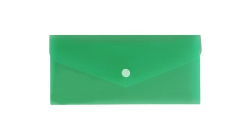 Teczka koperta DL satyna zielona