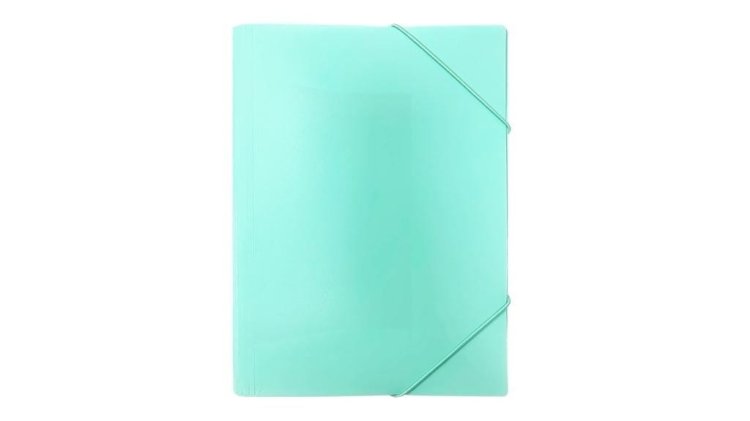 Teczka z gumką A4 PP pastel zielona