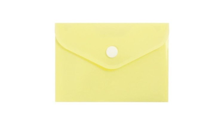 Teczka koperta A7 PP pastel żółta